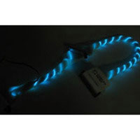 Cablestogo 24in Go!Mod Molded Round 2-Device Ultra ATA133 EIDE Cable / Neon String - Green (50028)